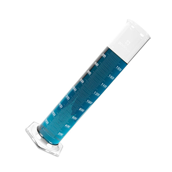 Heavy-Duty Class B Graduated Cylinder tuned for volume measurement, 2000 mL | 2351-2000