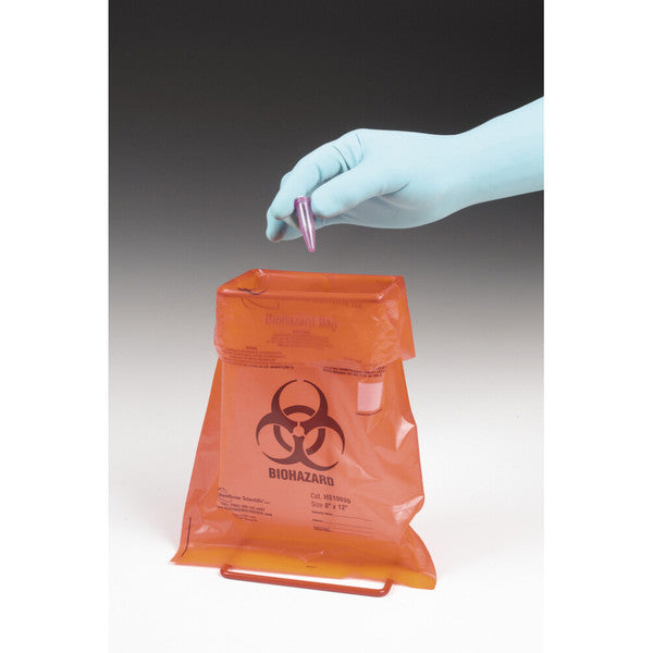 Color-Coded Biohazard/Storage Bag for sample containment, 8x12", 305mm | HS10320