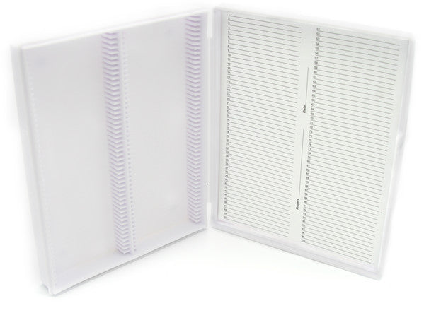 Technical Slide Storage Box with color-coded fit for slide storage, 100-Pla... | HS15991C