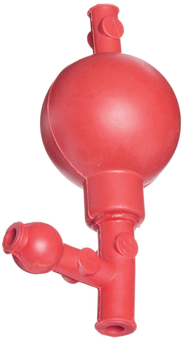 Technical Color-Coded Manual Pipette Filler for manual pipetting, Red | HS20632B