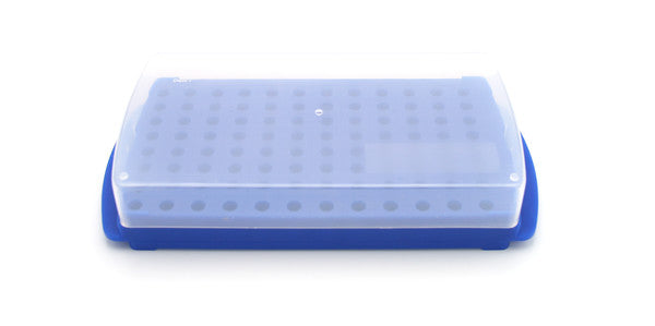 Heavy-Duty Color-Coded Workstation Rack tuned for tube staging, Blue, 5/PK | HS2345C