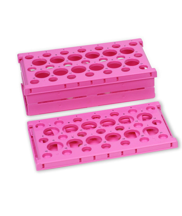 Laboratory Color-Coded Microcentrifuge Rack with 50mL, Pink for small-tube ... | HS24320P