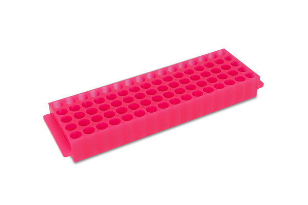 Research-Grade Autoclavable Microcentrifuge Rack for small-tube sorting, Pink | HS29025D