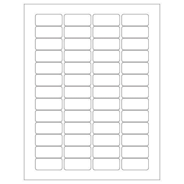 Industrial Cryogenic Label Sheet for sheet labeling, 1.69x0.75 | HEARNBW-2000