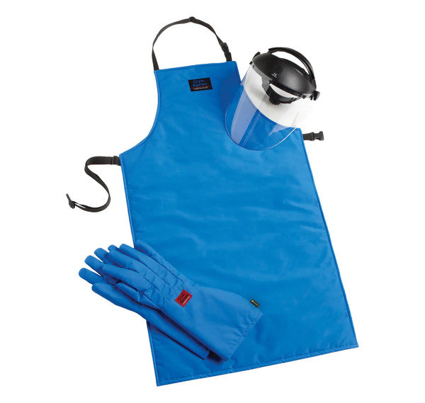 Heavy-Duty Cryogenic Cryogenic PPE Kit tuned for cold-room PPE, Blue | SKEBXLWP48