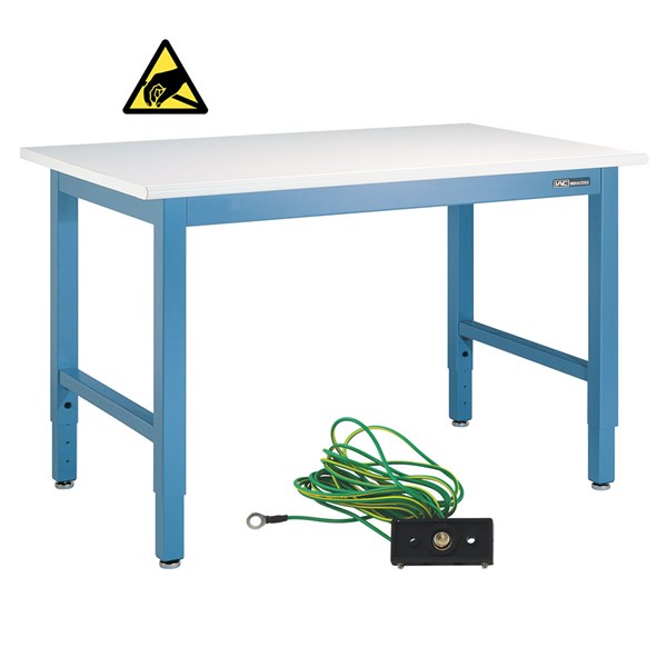 QS SB Bench 30dx96l ESD Sky Blue - QS-1006005-D