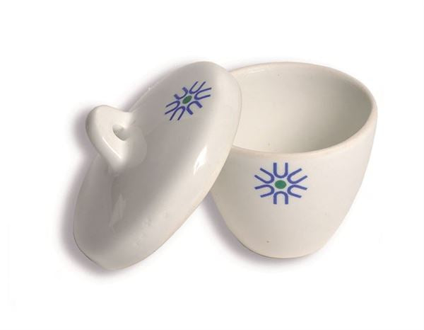 Research-Grade Workflow-Specific Porcelain Crucible, Tall Form, With Cover, 1... | JCT010