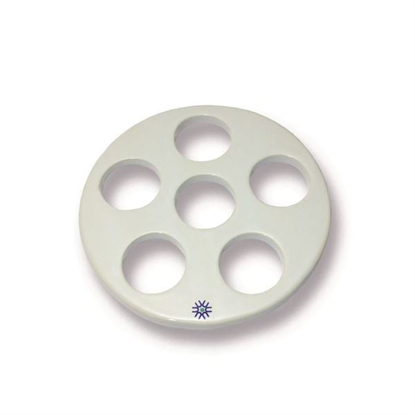 Laboratory Workflow-Specific Porcelain Desiccator Plate, Large Holes, 190 mm Dia | JDP190