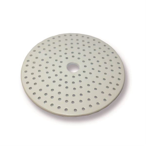 Industrial Task-Focused Porcelain Desiccator Plate, Small Holes, 140 mm Dia | JSD140