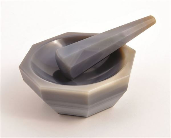 Scientific Bench-Ready Motar Pestle Set, Agate Stone, 8 Ml for Mortar Pestles... | MPA020