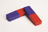 Research-Grade Bench-Ready Magnets, Plastic Covered, Red/Blue (Pair) 3 x 1 x ... | MPC080