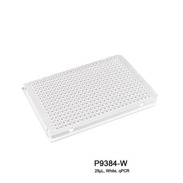 PCR Plates, 384 well, 30uL, full skirt, 50/pk | P9384-W