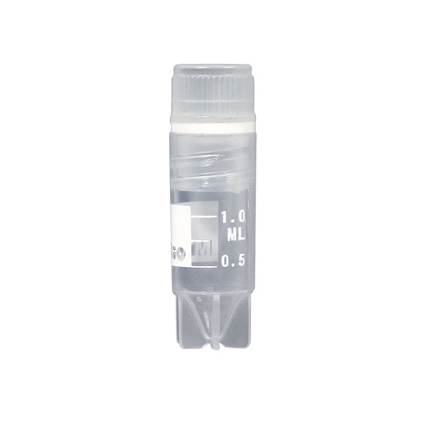 Cryogenic Vials, internally threaded caps with silicone O-ring, 1mL, sterile, 500/cs | V4801