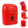 BenchBin 3L Starter Kit, includes BenchBin 3L and 400 red 10 x 12.5" autoclave/ biohazard bags | A8403-SK
