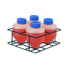 Rack for 4 x 500mL centrifuge tubes, plastic coated wire, autoclavable, 1/ea | C1500-RK