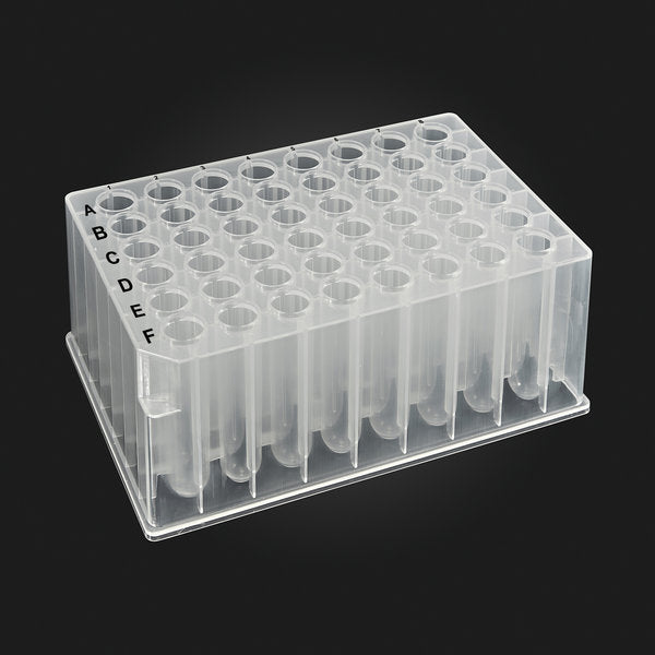 OptiWell Deep Well Plate, 48 Round Well, 3.5mL, 51.5mm Height, 50 / Cs | D3048-03S