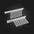 OptiWell Tip Comb, 8, V-Bottom, PP, 480 / CS | D3340-08S