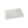 Glass Coated Plate, SiO2 Glass Well Coating, 384 Square Well V-Bottom, 14.4mm Height | DP120-SQ-384-GC10