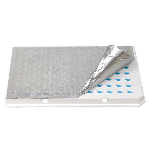 PCR Sealing Film, Aluminum Foil, Adhesive, Pierceable, 100/pk | P1001-A-S