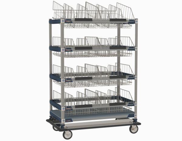 MetroMax i MXIV4 IV Transport/Storage Sloped Basket Cart, 24" x 42"
