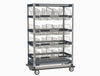 MetroMax i MXIV5 IV Transport/Storage Sloped Basket Cart with Top Shelf, 24" x 42"