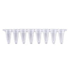 0.1 mL qPCR 8-Strip (With SEPARATE Optical Strip Caps), Natural/Clear, 120/pk | P3801-Q