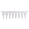 0.2 mL qPCR 8-Strip (With SEPARATE Optical Strip Caps), WHITE, 120/pk | P3802-QW