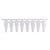 0.2 mL qPCR 8-Strip (With SEPARATE Optical Strip Caps), WHITE, 120/pk | P3802-QW