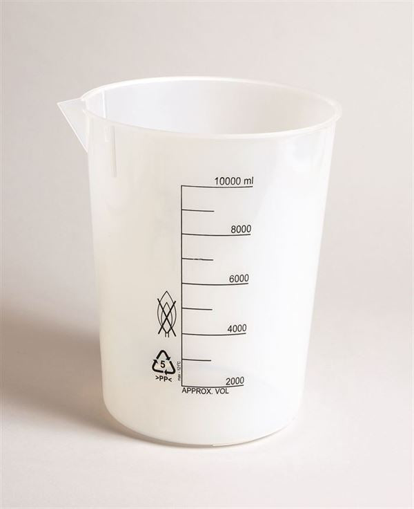 Heavy-Duty Lightweight Transfer Beakers, Printed Graduations, PP, 50 mL Pack/12 | P50601