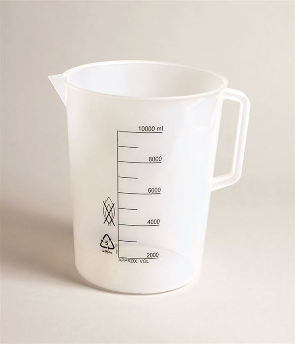 Beakers W/Handle, Printed Grad, Pp,100ml - P50802