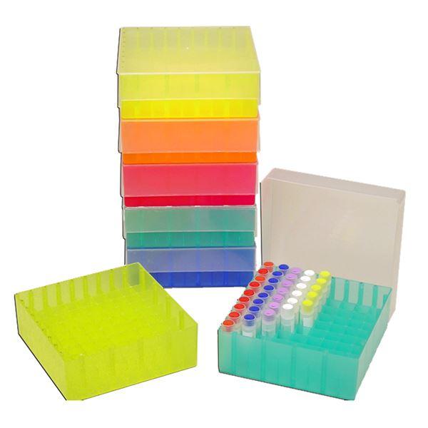 Rack, freezer, PP, 81 x 2 mL, (130 x 130 x 45 mm) Rainbow Pak, 5/pk | R1060