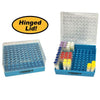 Cryo storage box, 81 place (9 x 9), polycarbonate, with hinged lid, 5/pk | R2281