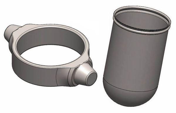 Scilogex 4 x Buckets and 4 x 1 tube 100mL capacity including adapters | 19400042