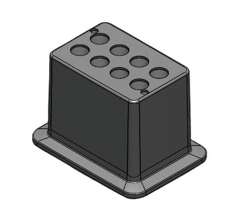 Scilogex Block, used for 1.5mL tubes, 24 holes | 18900237