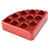 Scilogex Red quarter reaction block, 11 holes 4mL reaction vessel 15.2mm dia x 20mm depth | 18900002