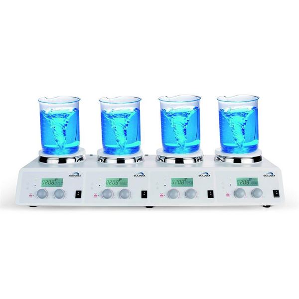 Scilogex SCI340-4 Digital Hotplate-Stirrer 4-Channel, ceramic plate | 80302711109999