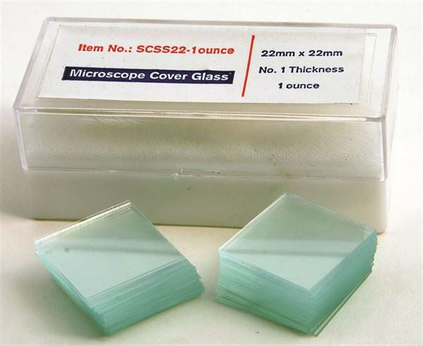Scientific Instructional Glass Coverslips, 18mm x 18mm, 1oz., 1 | SCSS18-1oz