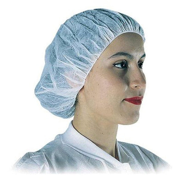 Advantage I Bouffant Cap (500 Count) Blue/White 21" - APP0310-21-500