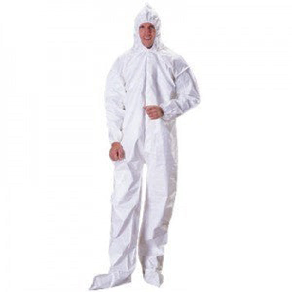 Advantage Disposable Coveralls, White, Elastic, 4X-Large, 25/case - APP0190-4X-W
