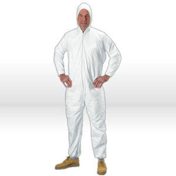 Advantage Plus Disposable Coveralls, White, Elastic, Medium, 25/case - APP0230-M