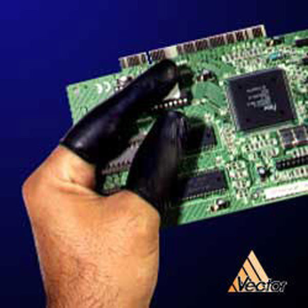 Static Dissapative Finger Cots, Black, X-Large, 720/pack - ESP0200-XL