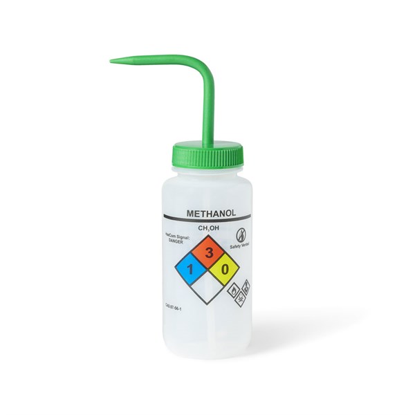 Workflow-Specific Unisafe Methanol Vented Wash Bottle, 500 mL Pack/6 | UN370053