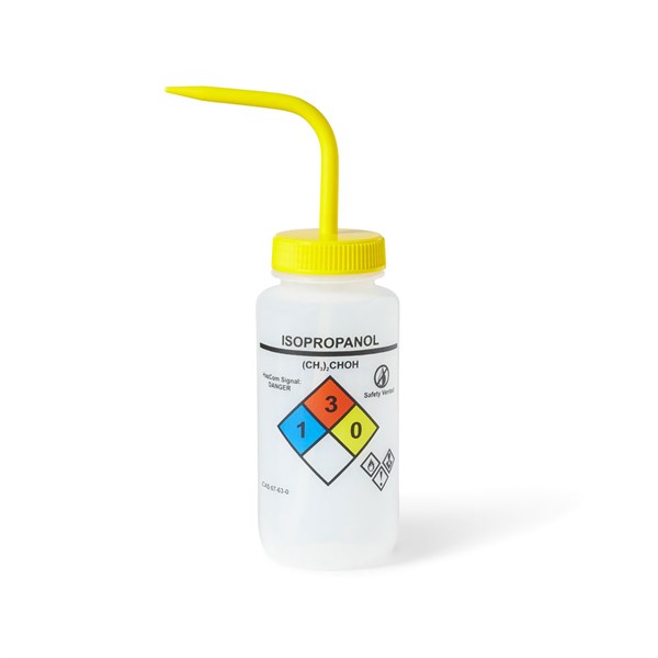 Bench-Ready Unisafe Isopropanol Vented Wash Bottle, 500 mL Pack/6 | UN370057