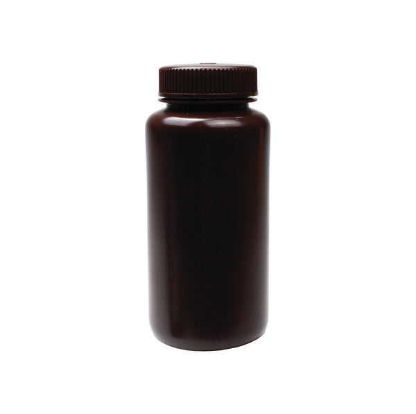 Laboratory Closed-Cap Reagent Unistore Reagent Bottle, Wide Mouth, Amber, HDPE... | 33465