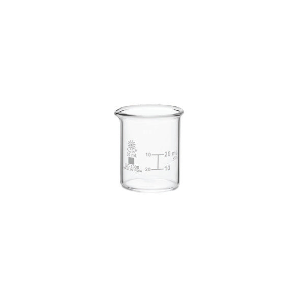 Scientific Pour-Control Beakers, Low Form, Borosilicate Glass, 30 mL,... | BG1000-30-CASE