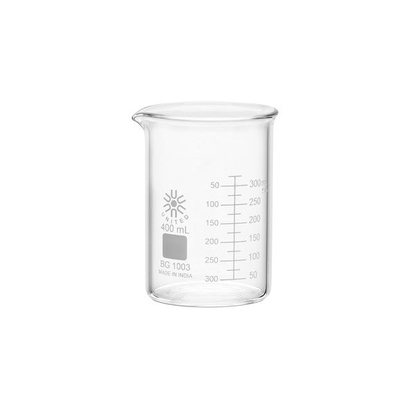 Heavy-Duty Pour-Control Beakers, Low Form, Heavy Duty, 400 mL, Case/48 | BG1003-400-CASE