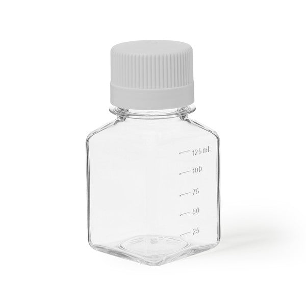 Precision Bench-Ready Unistore Sterile Media Bottle, PETG, 125 mL, Pack/48 | BMPETG125