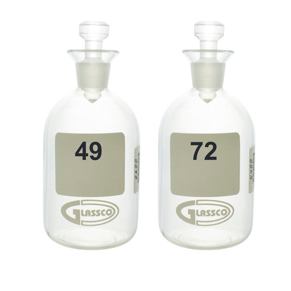 Scientific Instructional B.O.D. Bottles, Numbered, 300 mL, 49-72, Pack/24 | BOD300-N49