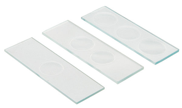 Technical Task-Focused Concavity Slides, Glass, 3 Concavities, Pack/12,... | CS3X13-PK/12