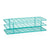 Heavy-Duty Instructional Coated Wire Rack, 20-25 mm Tubes, 40 Place, Teal | CWRTT10